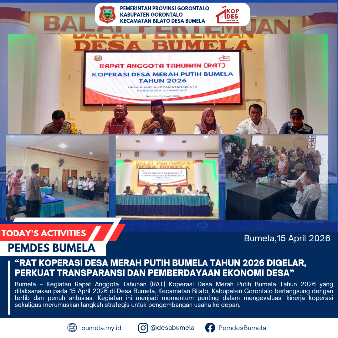 RAT Koperasi Desa Merah Putih Bumelа Tahun 2026 Digelar, Perkuat Transparansi dan Pemberdayaan Ekonomi Desa
